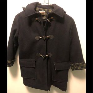 Boys Canadian Pearlcoat Hooded Wool Toggle Coat